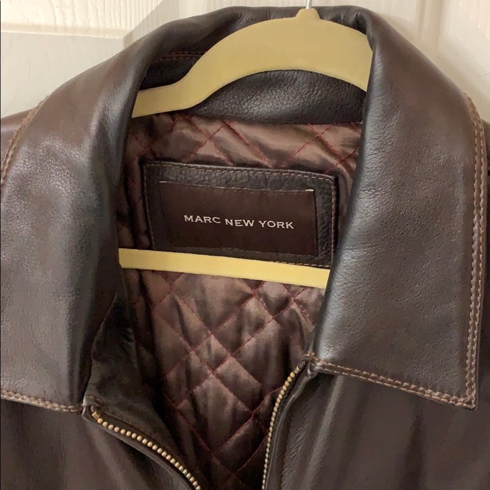 Auth brown leather jacket - Picture 4 of 8